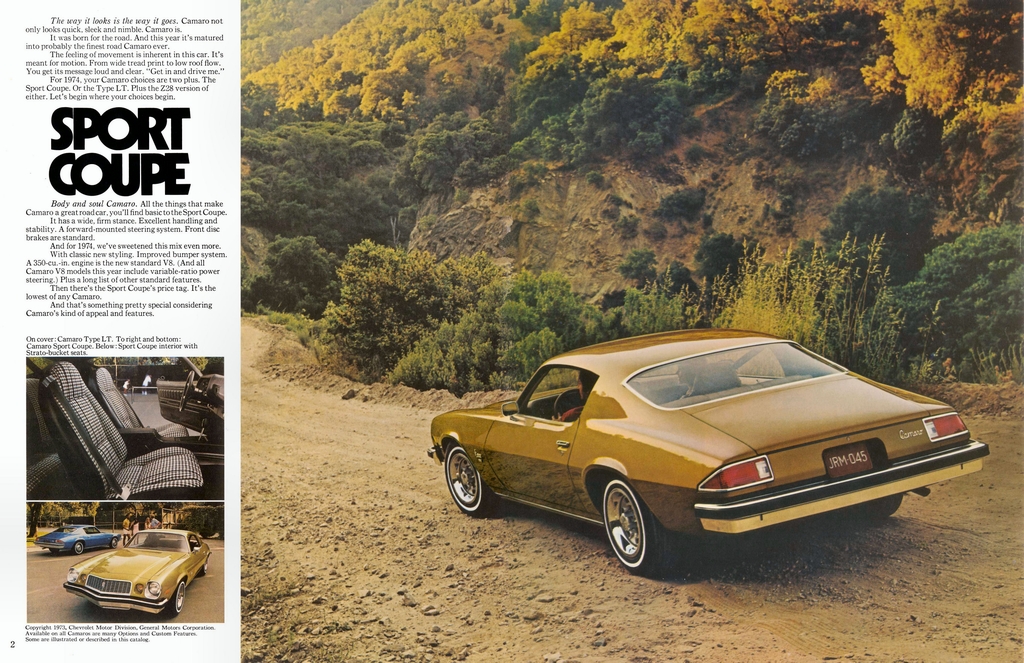 1974 Chev Camaro Brochure Page 7